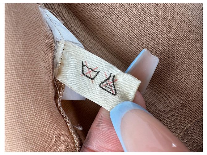 New Look Camicia in seta vintage Dior Beige S - vista 10