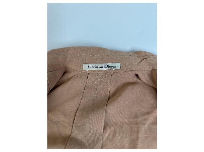 New Look Camicia in seta vintage Dior Beige S - vista 5