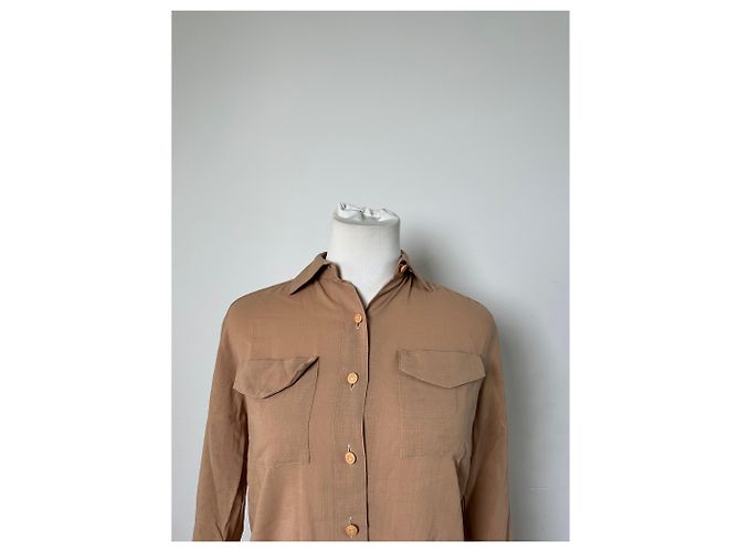 New Look Camicia in seta vintage Dior Beige S - vista 8