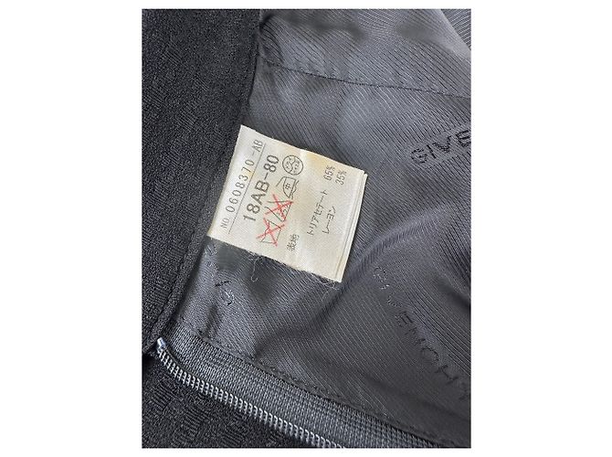 Vintage Givenchy Zweiteiler Anzug Schwarz L - Ansicht 15