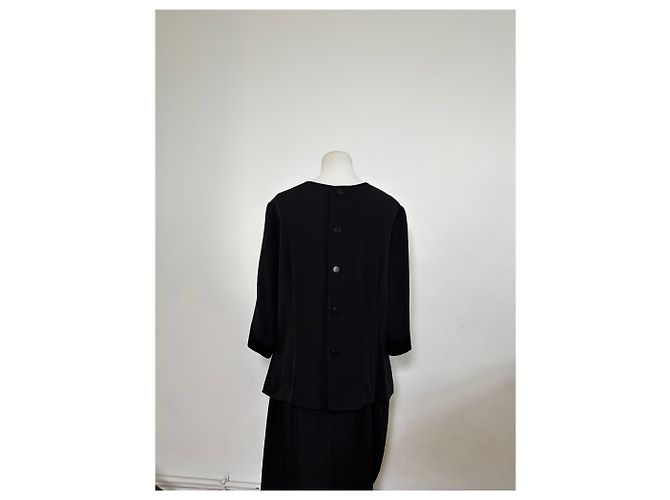 Vintage Givenchy Zweiteiler Anzug Schwarz L - Ansicht 4