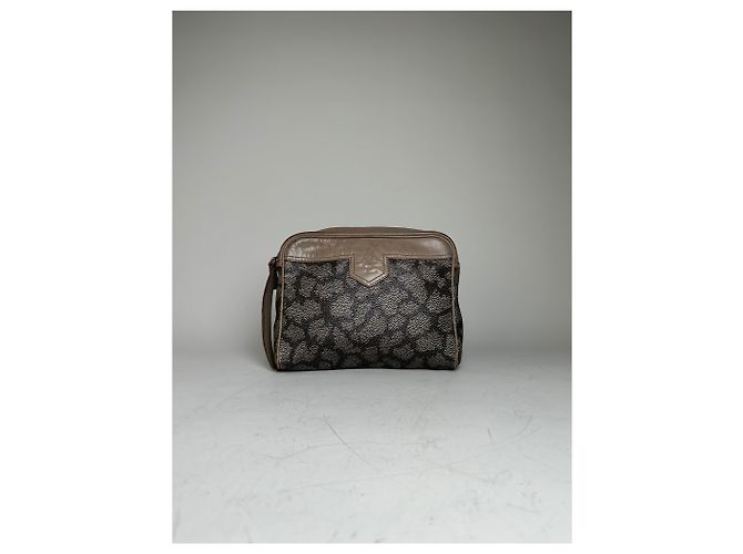 Yves Saint Laurent Beauty case in tela vintage Saint Laurent beige marrone - vista 12