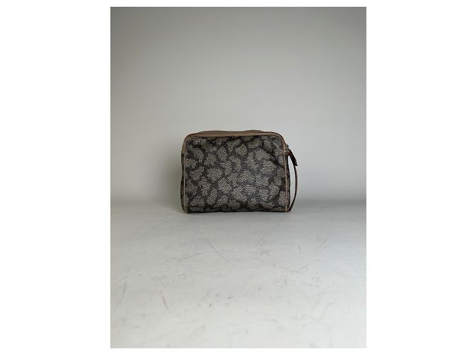 Yves Saint Laurent Beauty case in tela vintage Saint Laurent beige marrone - vista 13