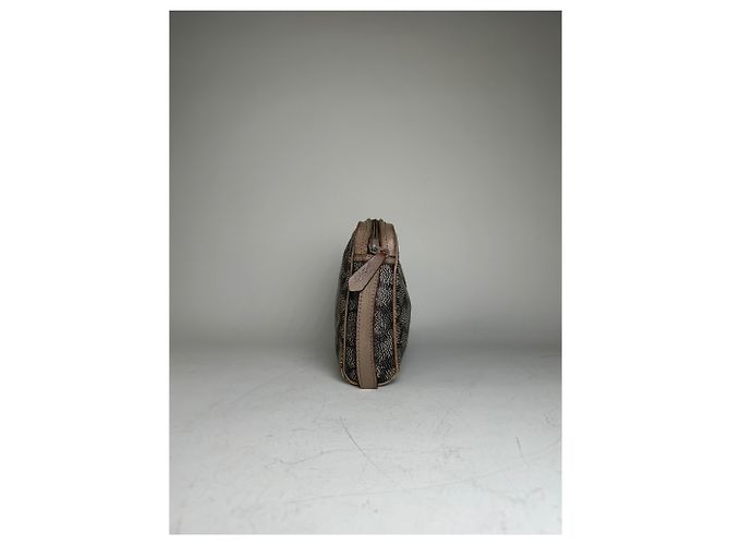 Yves Saint Laurent Beauty case in tela vintage Saint Laurent beige marrone - vista 4