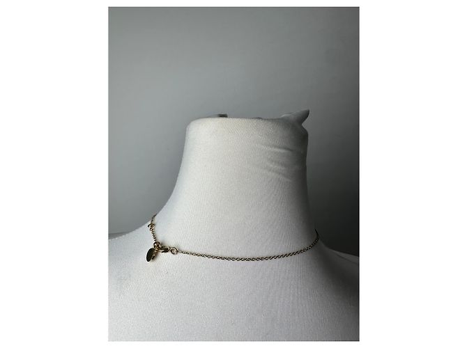 Clare Collana con pendente vintage con logo Chloé in metallo dorato D'oro - vista 2