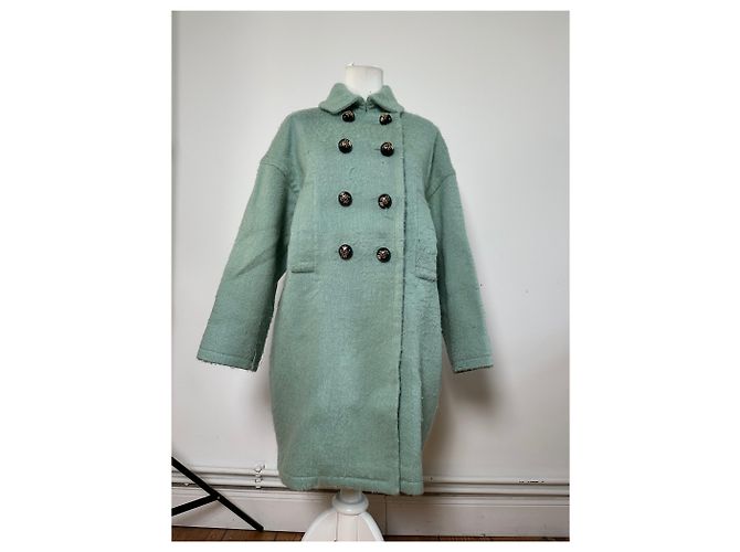 Emilio Pucci Vintage Pucci Wollmischgewebe Mantel Mintgrün S - Ansicht 12