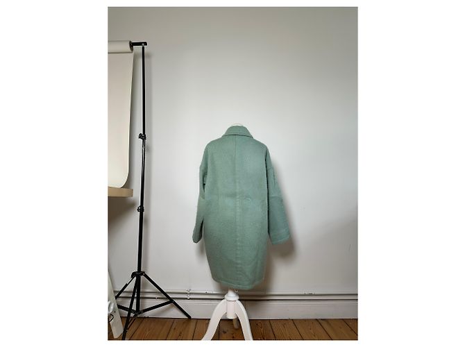 Emilio Pucci Vintage Pucci Wollmischgewebe Mantel Mintgrün S - Ansicht 13