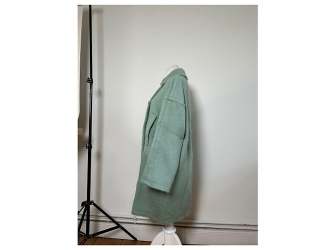 Emilio Pucci Vintage Pucci Wollmischgewebe Mantel Mintgrün S - Ansicht 2