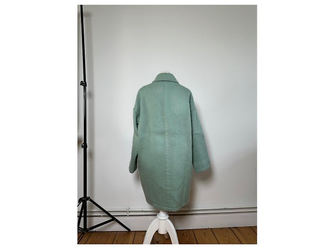 Emilio Pucci Vintage Pucci Wollmischgewebe Mantel Mintgrün S - Ansicht 3