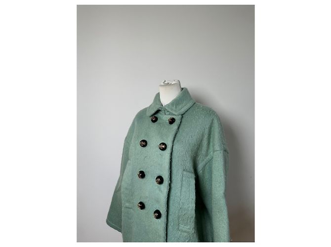 Emilio Pucci Vintage Pucci Wollmischgewebe Mantel Mintgrün S - Ansicht 6