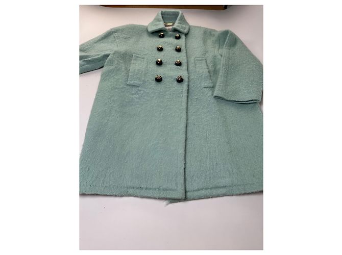 Emilio Pucci Vintage Pucci Wollmischgewebe Mantel Mintgrün S - Ansicht 8