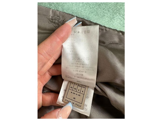 Emilio Pucci Vintage Pucci Wollmischgewebe Mantel Mintgrün S - Ansicht 9