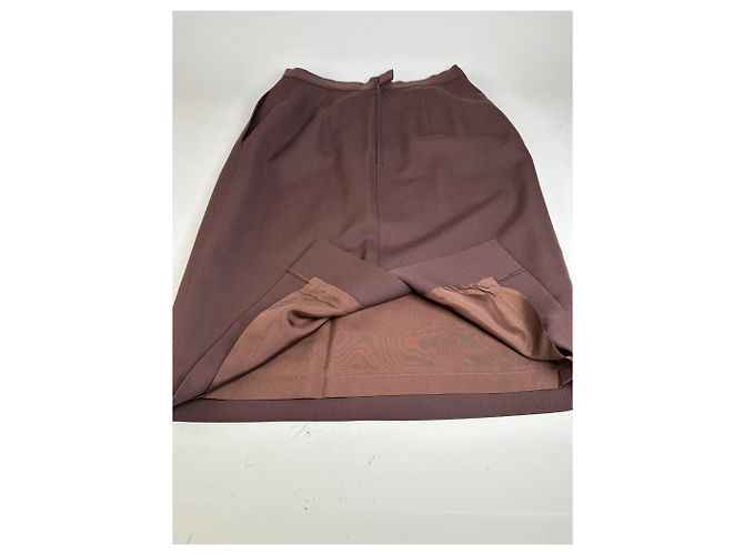 New Look Gonna in lana vintage Dior Marrone scuro S - vista 10