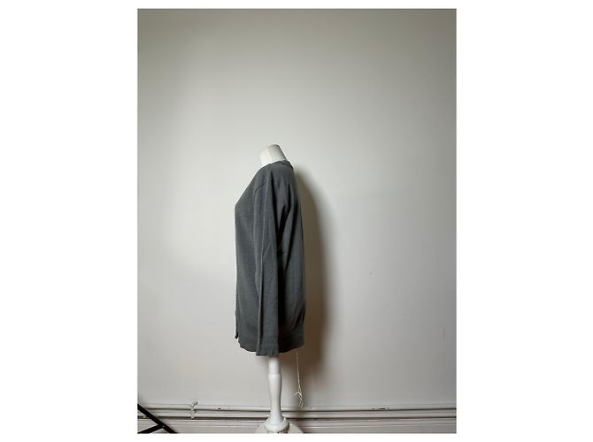 Chloé Vintage Chloe Baumwoll-Cardigan Grau L - Ansicht 2