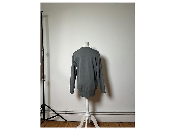 Chloé Vintage Chloe Baumwoll-Cardigan Grau L - Ansicht 3