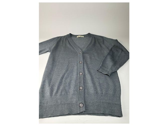Chloé Vintage Chloe Baumwoll-Cardigan Grau L - Ansicht 4