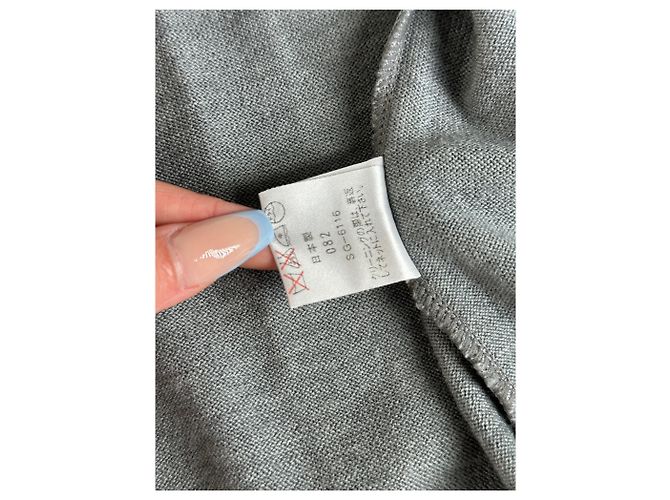 Chloé Vintage Chloe Baumwoll-Cardigan Grau L - Ansicht 8