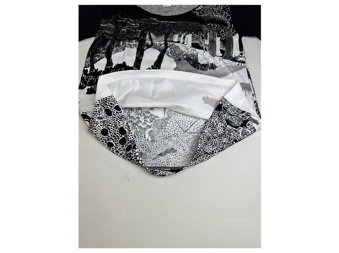 T-shirt in cotone Vintage Chloé Logo Nera Bianca L Nero - vista 8