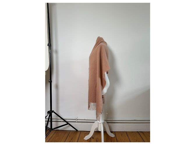 Chloé Sciarpa vintage Chloe in misto lana Rosa cipria - vista 2
