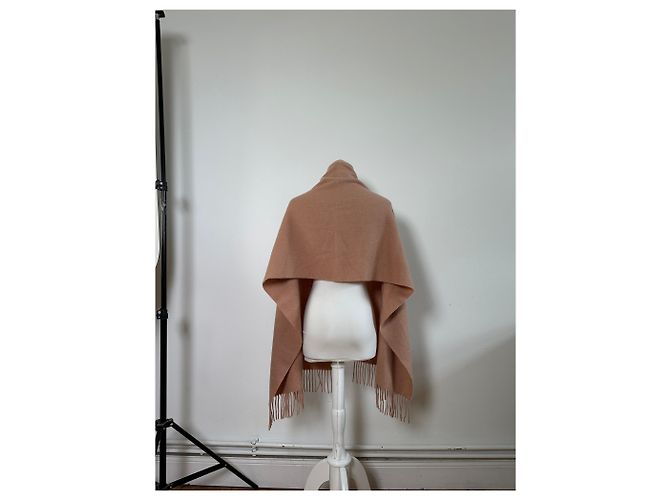 Chloé Sciarpa vintage Chloe in misto lana Rosa cipria - vista 3