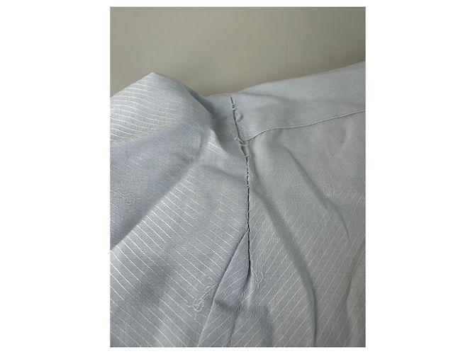 Camicia in cotone vintage Yves Saint Laurent da uomo azzurro L Blu - vista 10