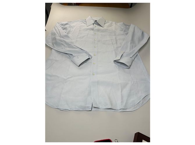 Camicia in cotone vintage Yves Saint Laurent da uomo azzurro L Blu - vista 6