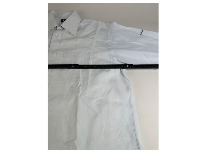 Camicia in cotone vintage Yves Saint Laurent da uomo azzurro L Blu - vista 8