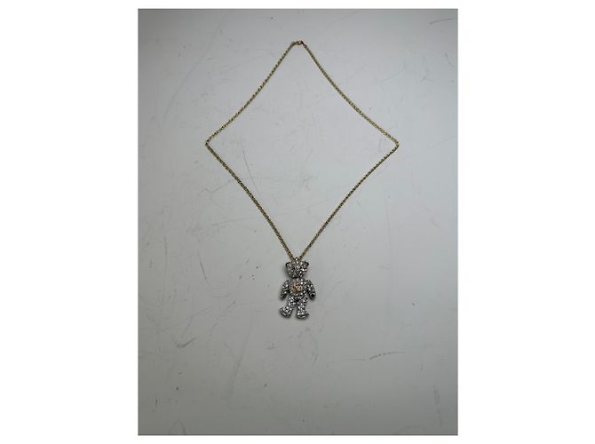 Collana Teddy Bear Vintage Vivienne Westwood Oro Argento D'oro - vista 5