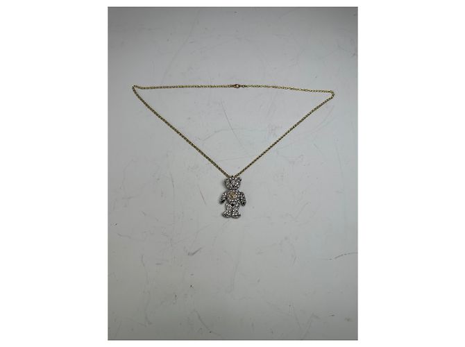 Collana Teddy Bear Vintage Vivienne Westwood Oro Argento D'oro - vista 9