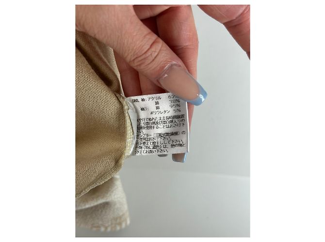 Clare Felpa Vintage Chloé Logo Print Cream M Beige - vista 10