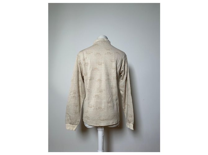 Clare Felpa Vintage Chloé Logo Print Cream M Beige - vista 12