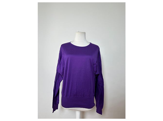 Chloé Felpa in cotone vintage Chloe Viola L Porpora - vista 10