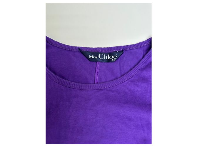 Chloé Felpa in cotone vintage Chloe Viola L Porpora - vista 5