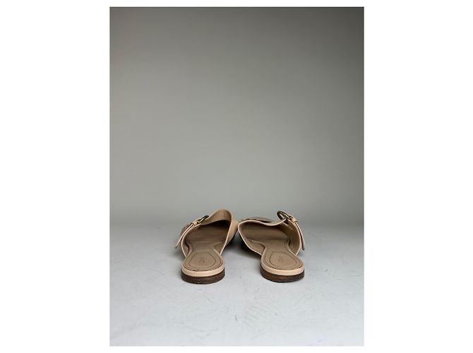 Chloé Mule vintage Chloe in pelle con fibbia Blush Beige EU36 - vista 7