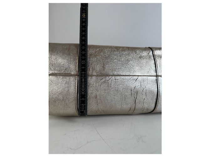 Céline Vintage Celine Ledersatchel Braun Silber - Ansicht 14