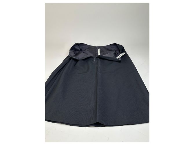 Chloé Gonna vintage Chloe con bottoni frontali nera argento Nero - vista 4