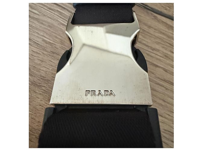 Prada Borsa cintura pouch Triangle in Re-Nylon Nero - vista 11
