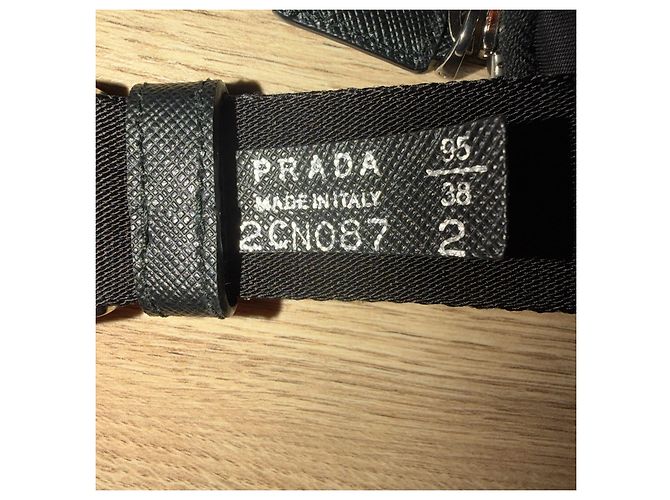 Prada Borsa cintura pouch Triangle in Re-Nylon Nero - vista 12