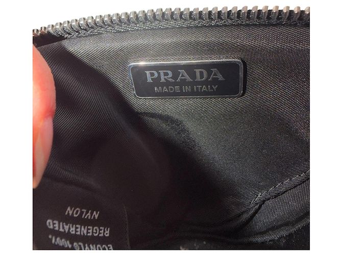 Prada Borsa cintura pouch Triangle in Re-Nylon Nero - vista 6