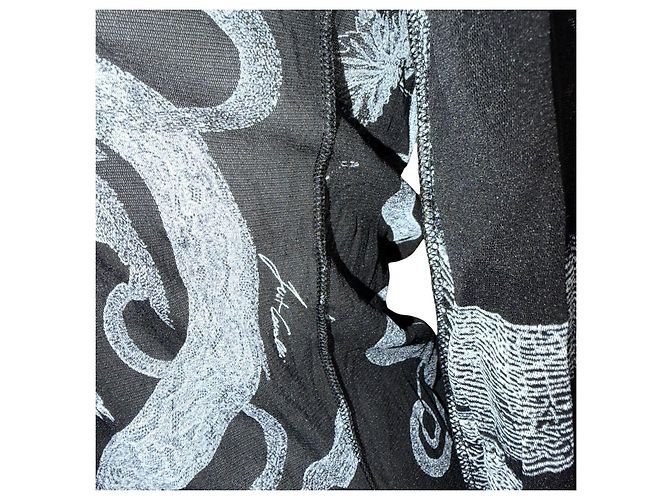 Just Cavalli X Roberto Cavalli Top de malla estampado tatuaje Negro - vista 12