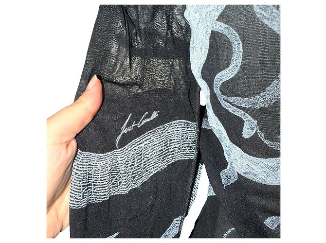 Just Cavalli X Roberto Cavalli Top de malla estampado tatuaje Negro - vista 13