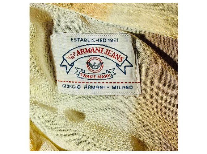Camisa Giorgio Armani Estampado Acuarela Viscosa Blanco - vista 5