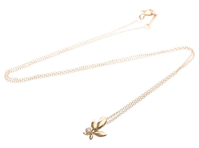 Tiffany & Co Collana Tiffany Olive Leaf in oro rosa D'oro - vista 12