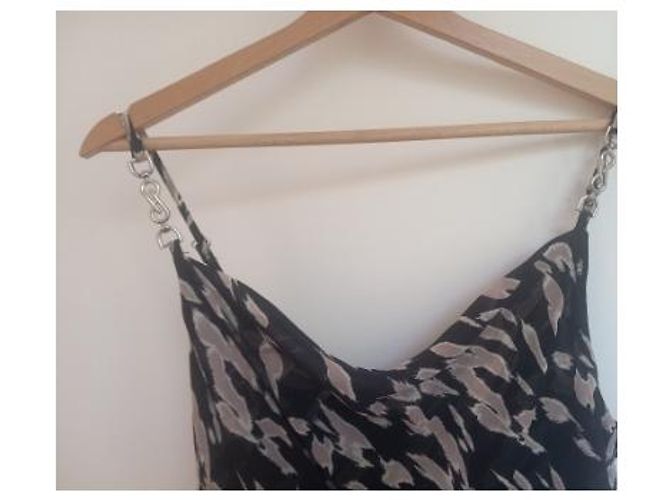 Morganne Bello Morgan Maxikleid mit Animalprint Schwarz Beige - Ansicht 5