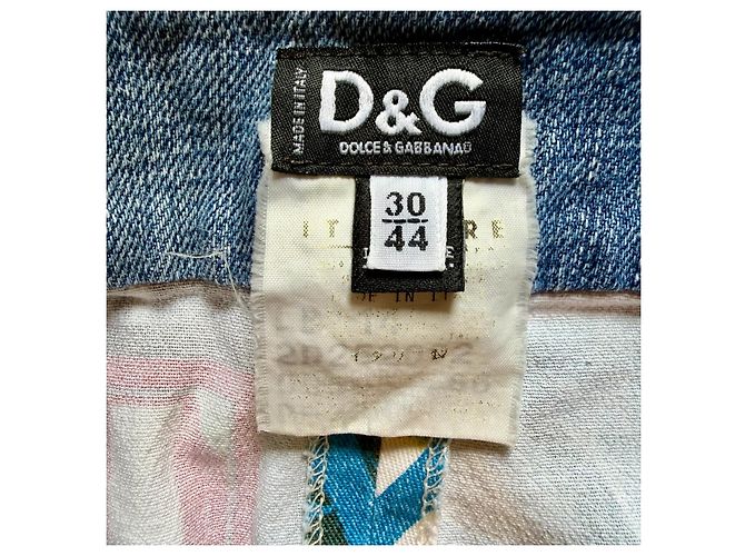 Minifalda vaquera Dolce & Gabbana estampado Trashy Magazine Multicolor Azul claro - vista 8