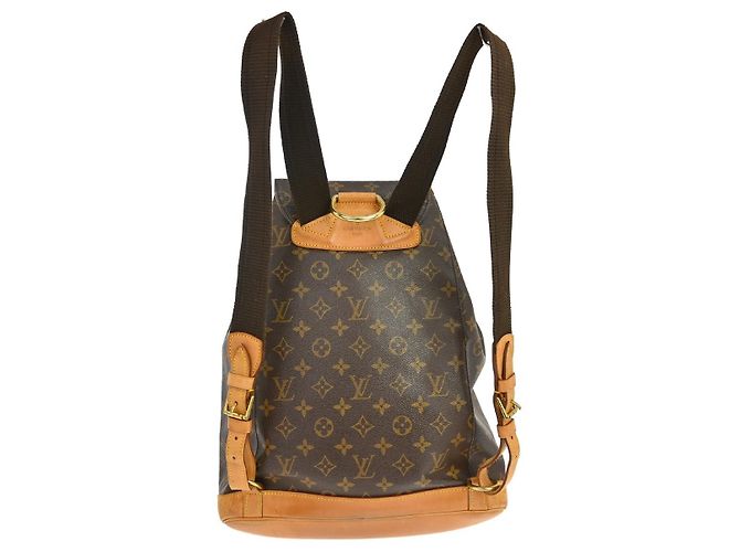 Louis Vuitton Vintage Montsouris Monogram Canvas GM Marron - vue 2