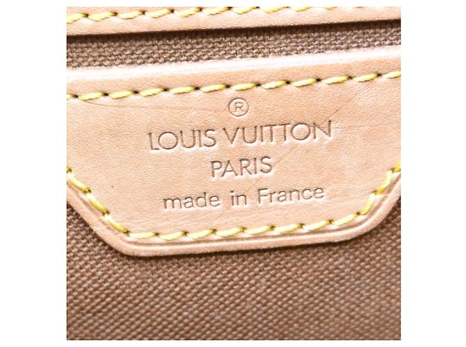Louis Vuitton Vintage Montsouris Monogram Canvas GM Marron - vue 4