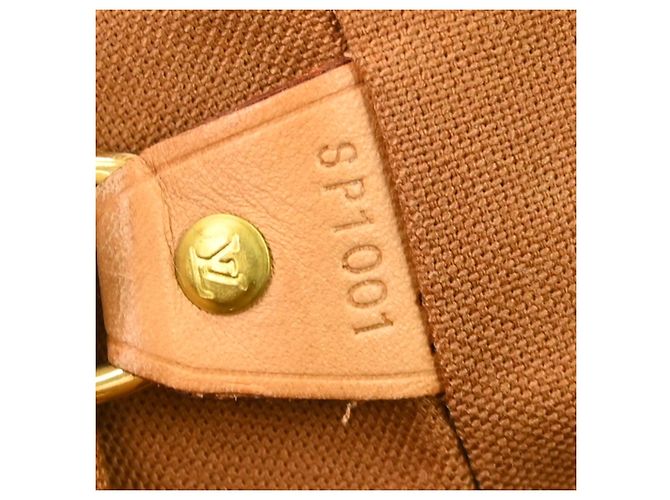 Louis Vuitton Vintage Montsouris Monogram Canvas GM Marron - vue 5