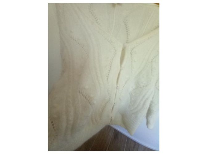 KOOKAÏ Wollcardigan in Ecru Roh - Ansicht 3