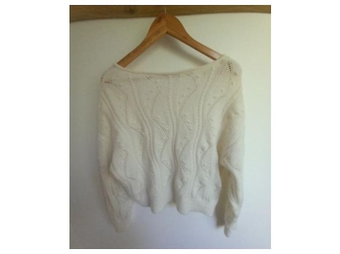 KOOKAÏ Wollcardigan in Ecru Roh - Ansicht 4